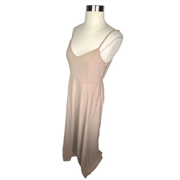 Show Me Your Mumu Faith Maxi Dress - Size Medium - Soft Beige Chiffon - Picture 3 of 9